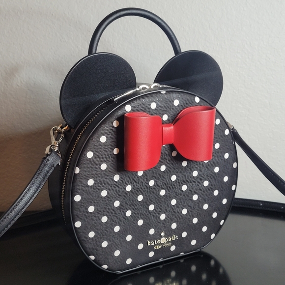 Kate Spade X Disney Minnie Mouse Canteen Crossbody - Picture 1 of 14